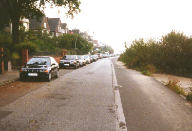 Strandweg Blankenese vor dem Umbau (November 2000) - Teil des Nordsee-Radweges